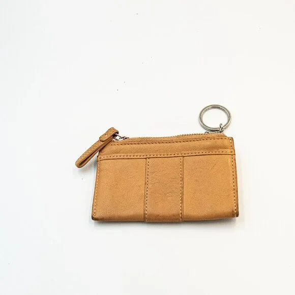 Coach Key Chain Leather card wallet - Picture 2 of 3